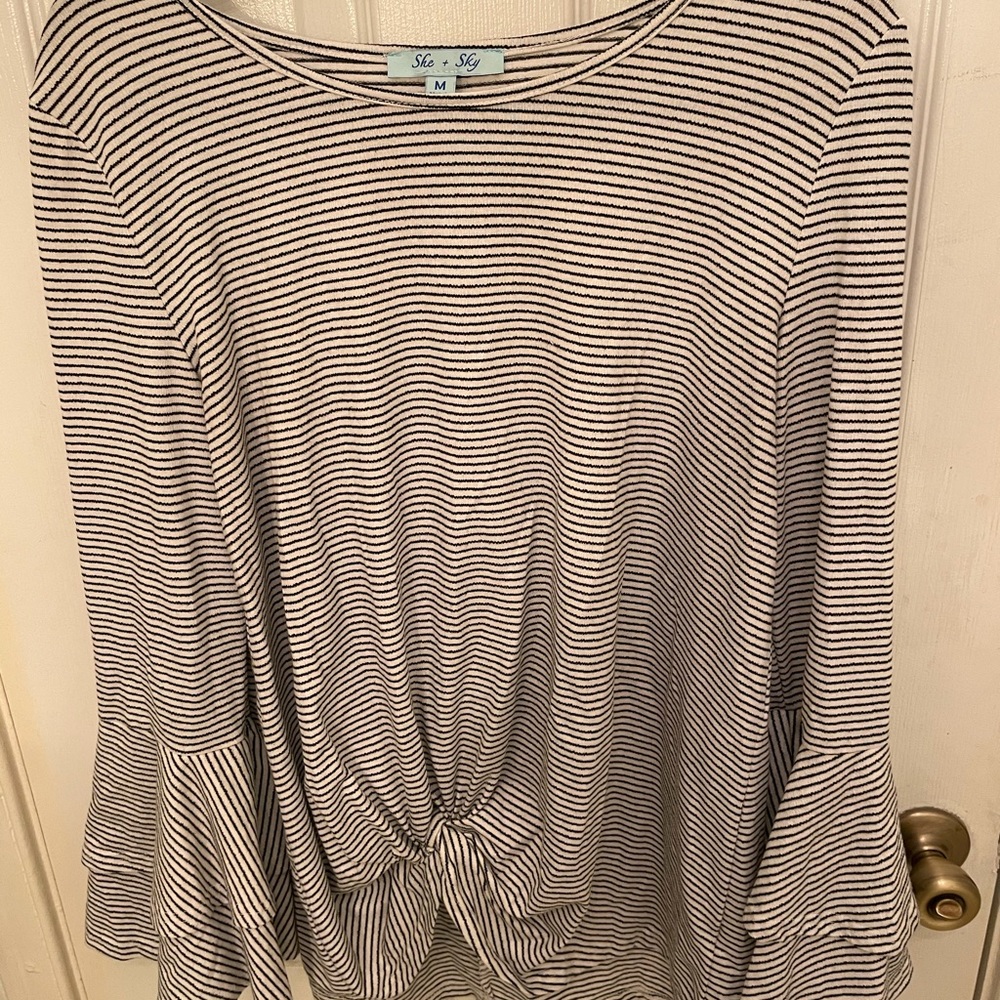Twist front shirt